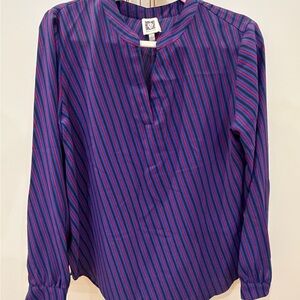 Anne Klein Multicolor Striped Blouse